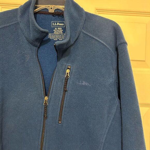 LL Bean mens Full Zip Fleece Jacket Size XL - Picture 2 of 6